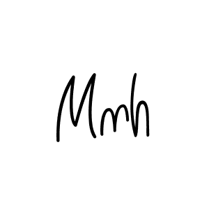 Use a signature maker to create a handwritten signature online. With this signature software, you can design (Angelique-Rose-font-FFP) your own signature for name Mnh. Mnh signature style 5 images and pictures png