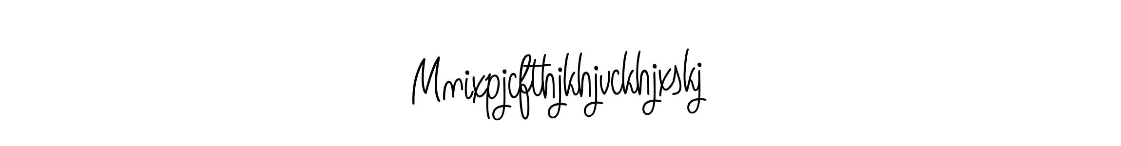 Use a signature maker to create a handwritten signature online. With this signature software, you can design (Angelique-Rose-font-FFP) your own signature for name Mnixpjcfthjkhjvckhjxskj. Mnixpjcfthjkhjvckhjxskj signature style 5 images and pictures png