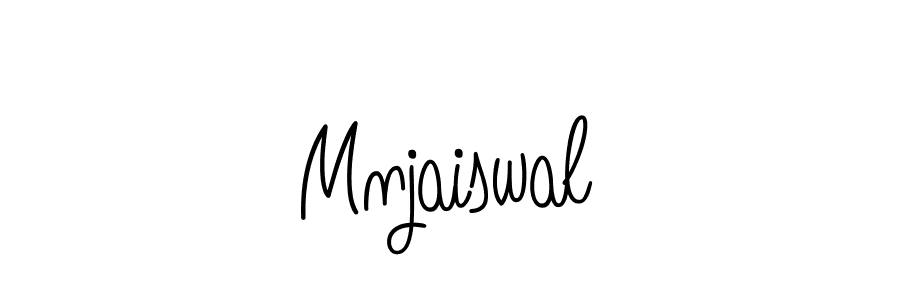 Design your own signature with our free online signature maker. With this signature software, you can create a handwritten (Angelique-Rose-font-FFP) signature for name Mnjaiswal. Mnjaiswal signature style 5 images and pictures png