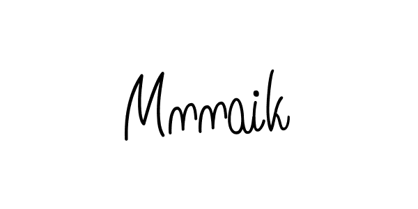 Design your own signature with our free online signature maker. With this signature software, you can create a handwritten (Angelique-Rose-font-FFP) signature for name Mnnaik. Mnnaik signature style 5 images and pictures png