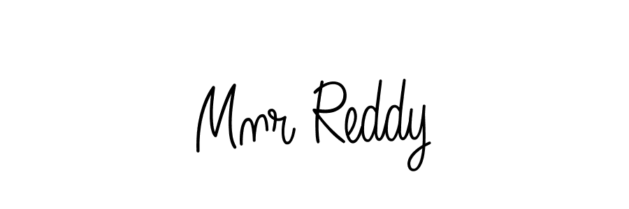 How to make Mnr Reddy name signature. Use Angelique-Rose-font-FFP style for creating short signs online. This is the latest handwritten sign. Mnr Reddy signature style 5 images and pictures png