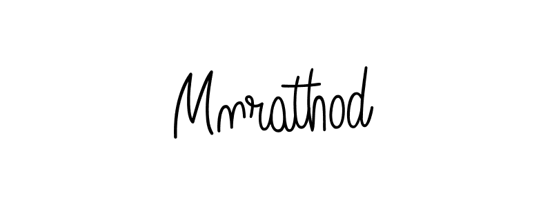 How to make Mnrathod name signature. Use Angelique-Rose-font-FFP style for creating short signs online. This is the latest handwritten sign. Mnrathod signature style 5 images and pictures png