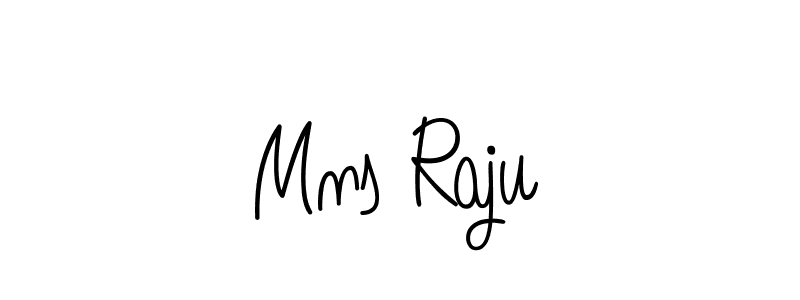 How to make Mns Raju signature? Angelique-Rose-font-FFP is a professional autograph style. Create handwritten signature for Mns Raju name. Mns Raju signature style 5 images and pictures png