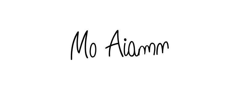 The best way (Angelique-Rose-font-FFP) to make a short signature is to pick only two or three words in your name. The name Mo Aiamn include a total of six letters. For converting this name. Mo Aiamn signature style 5 images and pictures png