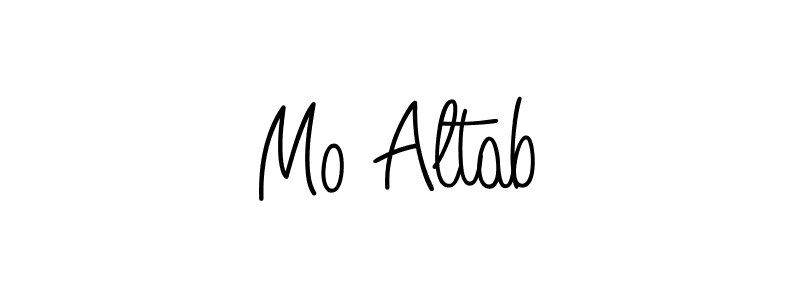 Design your own signature with our free online signature maker. With this signature software, you can create a handwritten (Angelique-Rose-font-FFP) signature for name Mo Altab. Mo Altab signature style 5 images and pictures png
