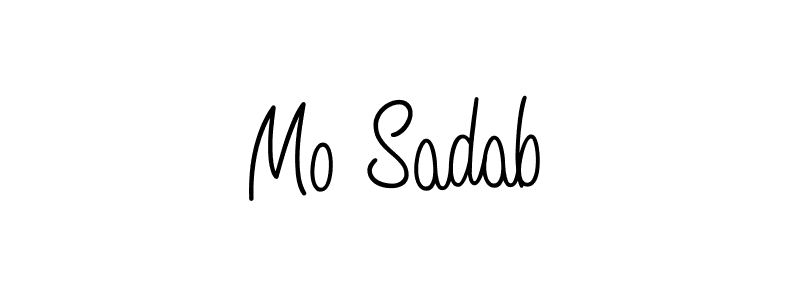 Design your own signature with our free online signature maker. With this signature software, you can create a handwritten (Angelique-Rose-font-FFP) signature for name Mo Sadab. Mo Sadab signature style 5 images and pictures png
