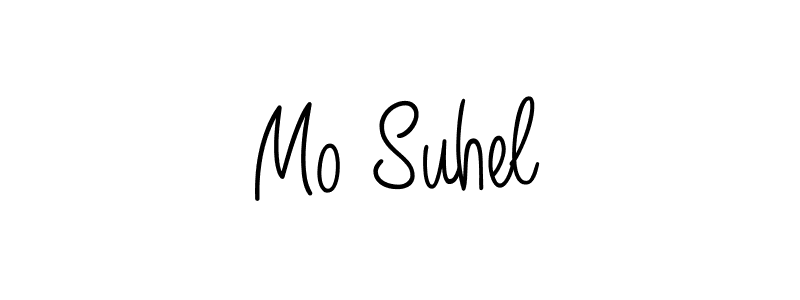 Use a signature maker to create a handwritten signature online. With this signature software, you can design (Angelique-Rose-font-FFP) your own signature for name Mo Suhel. Mo Suhel signature style 5 images and pictures png