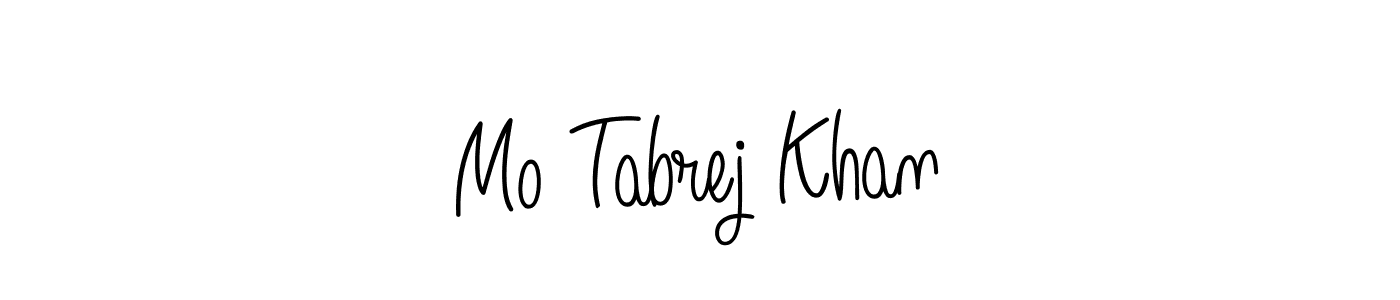 Make a beautiful signature design for name Mo Tabrej Khan. With this signature (Angelique-Rose-font-FFP) style, you can create a handwritten signature for free. Mo Tabrej Khan signature style 5 images and pictures png