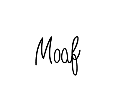 How to make Moaf name signature. Use Angelique-Rose-font-FFP style for creating short signs online. This is the latest handwritten sign. Moaf signature style 5 images and pictures png