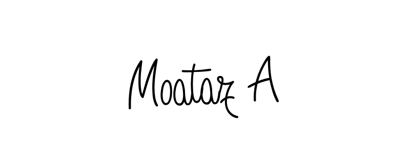 How to Draw Moataz A signature style? Angelique-Rose-font-FFP is a latest design signature styles for name Moataz A. Moataz A signature style 5 images and pictures png