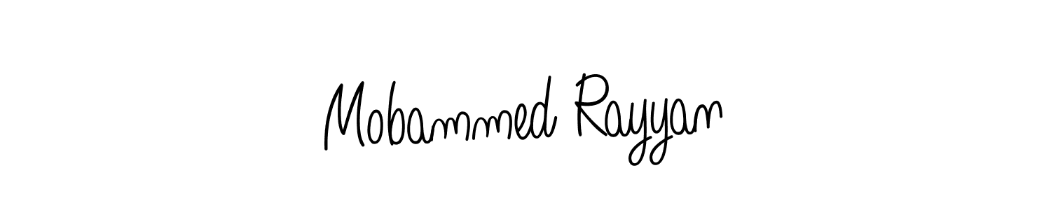 How to make Mobammed Rayyan signature? Angelique-Rose-font-FFP is a professional autograph style. Create handwritten signature for Mobammed Rayyan name. Mobammed Rayyan signature style 5 images and pictures png