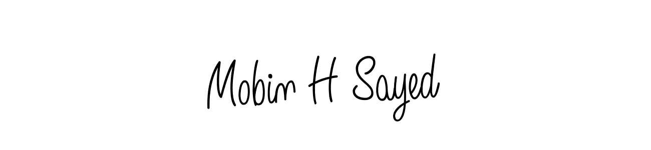 Mobin H Sayed stylish signature style. Best Handwritten Sign (Angelique-Rose-font-FFP) for my name. Handwritten Signature Collection Ideas for my name Mobin H Sayed. Mobin H Sayed signature style 5 images and pictures png
