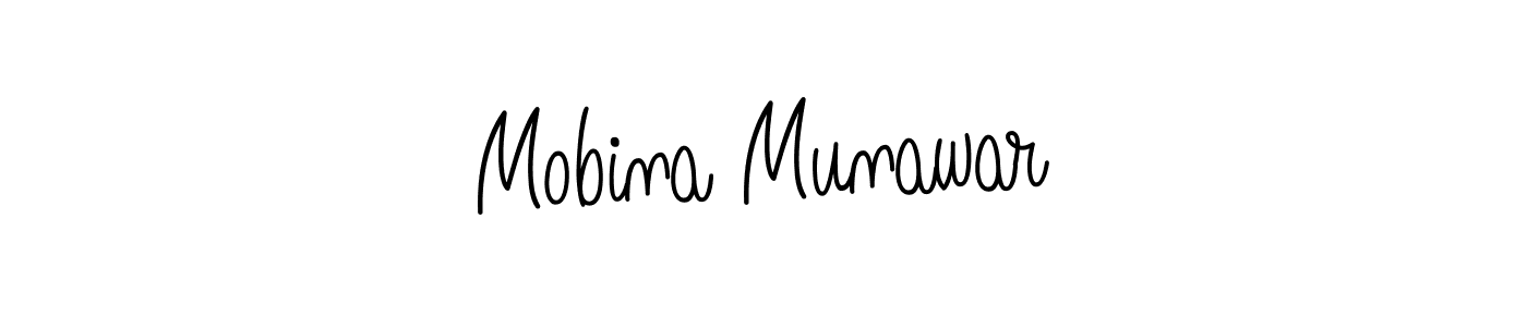 It looks lik you need a new signature style for name Mobina Munawar. Design unique handwritten (Angelique-Rose-font-FFP) signature with our free signature maker in just a few clicks. Mobina Munawar signature style 5 images and pictures png