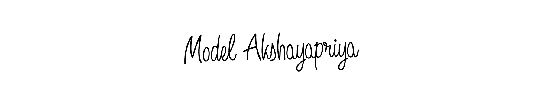 Also we have Model Akshayapriya name is the best signature style. Create professional handwritten signature collection using Angelique-Rose-font-FFP autograph style. Model Akshayapriya signature style 5 images and pictures png
