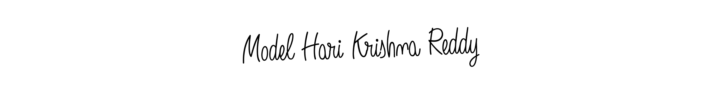 Design your own signature with our free online signature maker. With this signature software, you can create a handwritten (Angelique-Rose-font-FFP) signature for name Model Hari Krishna Reddy. Model Hari Krishna Reddy signature style 5 images and pictures png