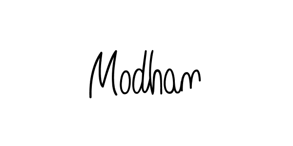 Create a beautiful signature design for name Modhan. With this signature (Angelique-Rose-font-FFP) fonts, you can make a handwritten signature for free. Modhan signature style 5 images and pictures png