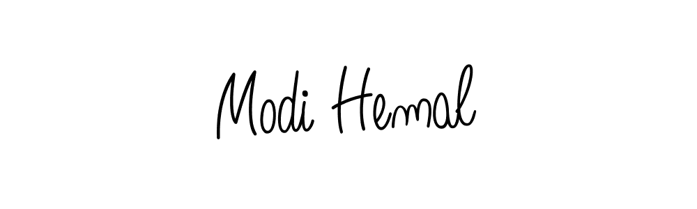 Best and Professional Signature Style for Modi Hemal. Angelique-Rose-font-FFP Best Signature Style Collection. Modi Hemal signature style 5 images and pictures png