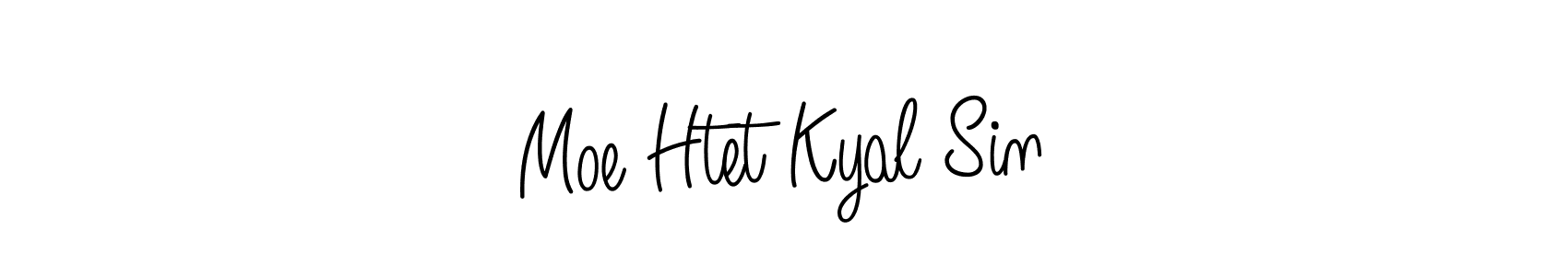 Make a beautiful signature design for name Moe Htet Kyal Sin. With this signature (Angelique-Rose-font-FFP) style, you can create a handwritten signature for free. Moe Htet Kyal Sin signature style 5 images and pictures png