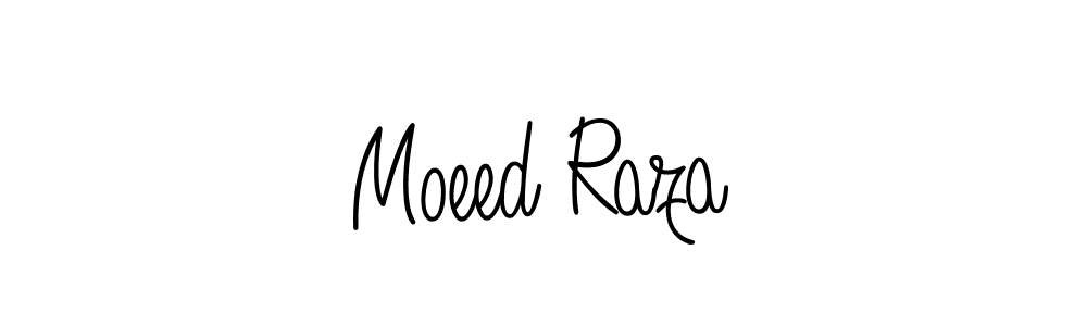 Moeed Raza stylish signature style. Best Handwritten Sign (Angelique-Rose-font-FFP) for my name. Handwritten Signature Collection Ideas for my name Moeed Raza. Moeed Raza signature style 5 images and pictures png