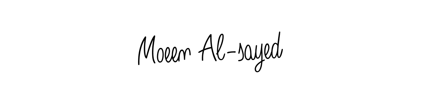 Moeen Al-sayed stylish signature style. Best Handwritten Sign (Angelique-Rose-font-FFP) for my name. Handwritten Signature Collection Ideas for my name Moeen Al-sayed. Moeen Al-sayed signature style 5 images and pictures png