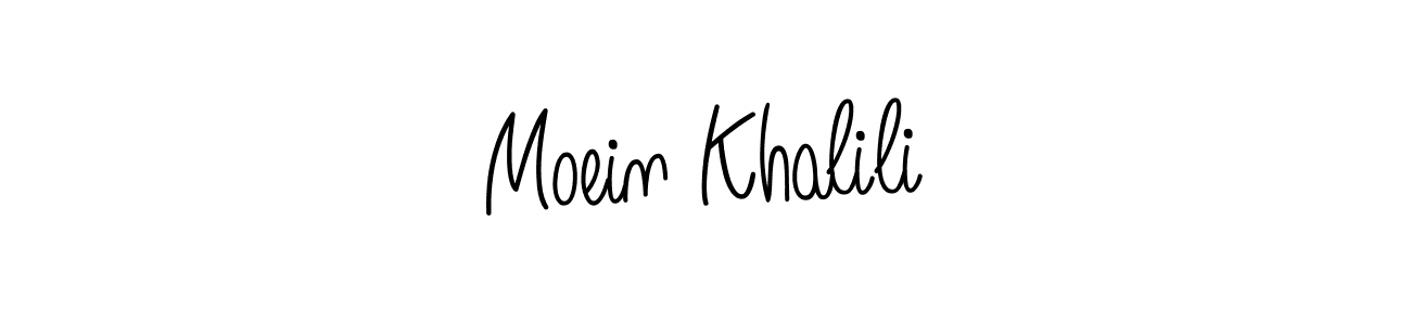 Design your own signature with our free online signature maker. With this signature software, you can create a handwritten (Angelique-Rose-font-FFP) signature for name Moein Khalili. Moein Khalili signature style 5 images and pictures png