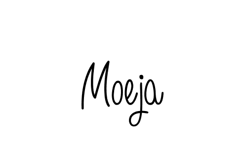 Design your own signature with our free online signature maker. With this signature software, you can create a handwritten (Angelique-Rose-font-FFP) signature for name Moeja. Moeja signature style 5 images and pictures png
