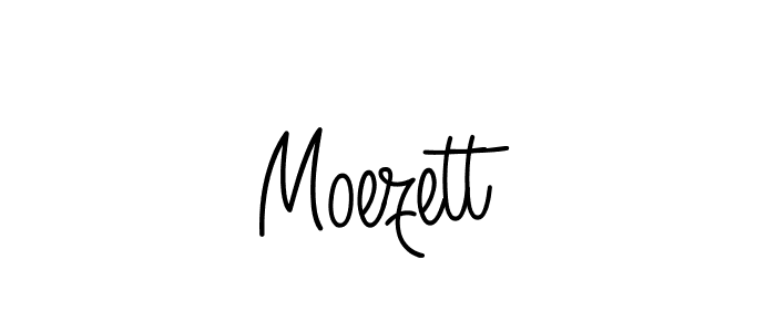 Design your own signature with our free online signature maker. With this signature software, you can create a handwritten (Angelique-Rose-font-FFP) signature for name Moezett. Moezett signature style 5 images and pictures png