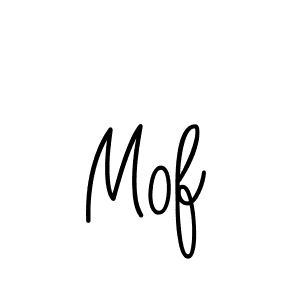 Mof stylish signature style. Best Handwritten Sign (Angelique-Rose-font-FFP) for my name. Handwritten Signature Collection Ideas for my name Mof. Mof signature style 5 images and pictures png