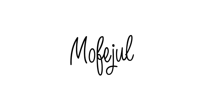 How to make Mofejul name signature. Use Angelique-Rose-font-FFP style for creating short signs online. This is the latest handwritten sign. Mofejul signature style 5 images and pictures png