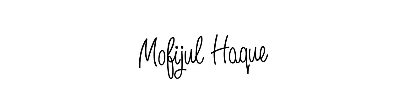 How to make Mofijul Haque name signature. Use Angelique-Rose-font-FFP style for creating short signs online. This is the latest handwritten sign. Mofijul Haque signature style 5 images and pictures png