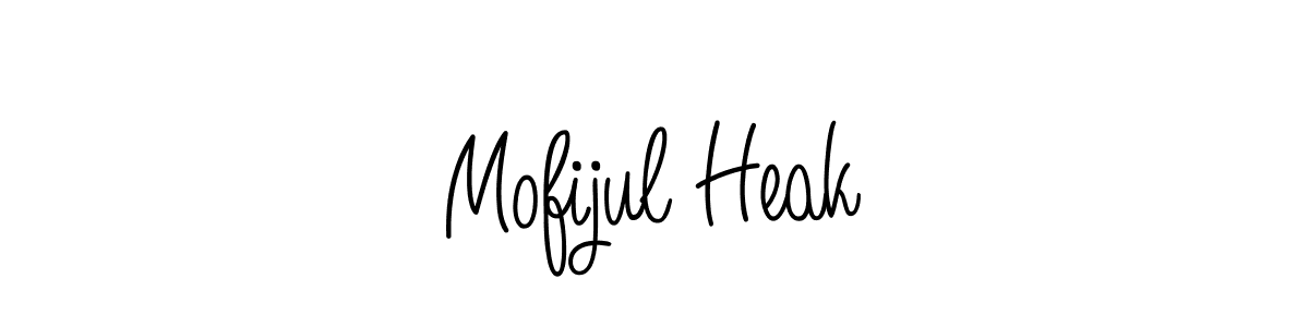 The best way (Angelique-Rose-font-FFP) to make a short signature is to pick only two or three words in your name. The name Mofijul Heak include a total of six letters. For converting this name. Mofijul Heak signature style 5 images and pictures png