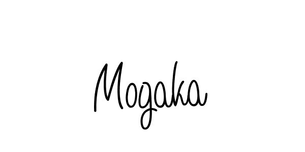 Design your own signature with our free online signature maker. With this signature software, you can create a handwritten (Angelique-Rose-font-FFP) signature for name Mogaka. Mogaka signature style 5 images and pictures png