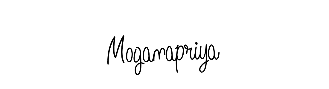 How to make Moganapriya name signature. Use Angelique-Rose-font-FFP style for creating short signs online. This is the latest handwritten sign. Moganapriya signature style 5 images and pictures png