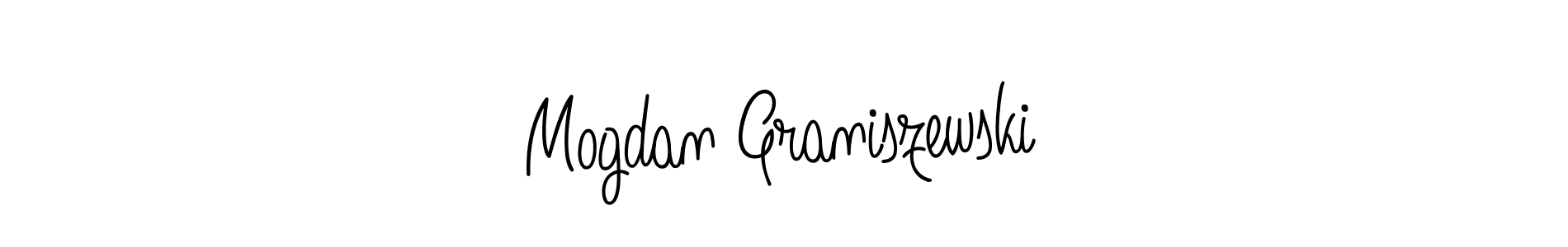 Make a beautiful signature design for name Mogdan Graniszewski. With this signature (Angelique-Rose-font-FFP) style, you can create a handwritten signature for free. Mogdan Graniszewski signature style 5 images and pictures png