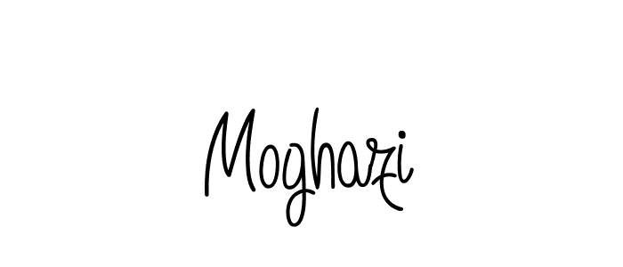 Make a beautiful signature design for name Moghazi. With this signature (Angelique-Rose-font-FFP) style, you can create a handwritten signature for free. Moghazi signature style 5 images and pictures png