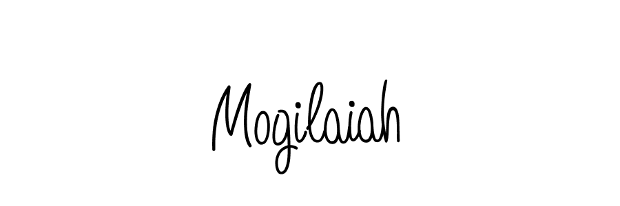 The best way (Angelique-Rose-font-FFP) to make a short signature is to pick only two or three words in your name. The name Mogilaiah include a total of six letters. For converting this name. Mogilaiah signature style 5 images and pictures png