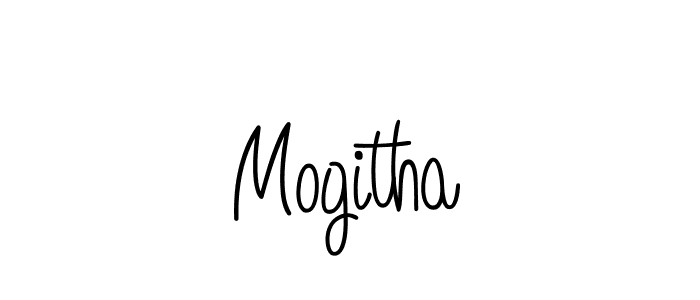 Make a beautiful signature design for name Mogitha. With this signature (Angelique-Rose-font-FFP) style, you can create a handwritten signature for free. Mogitha signature style 5 images and pictures png