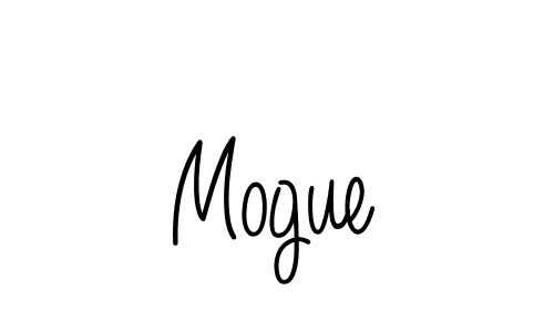 Design your own signature with our free online signature maker. With this signature software, you can create a handwritten (Angelique-Rose-font-FFP) signature for name Mogue. Mogue signature style 5 images and pictures png