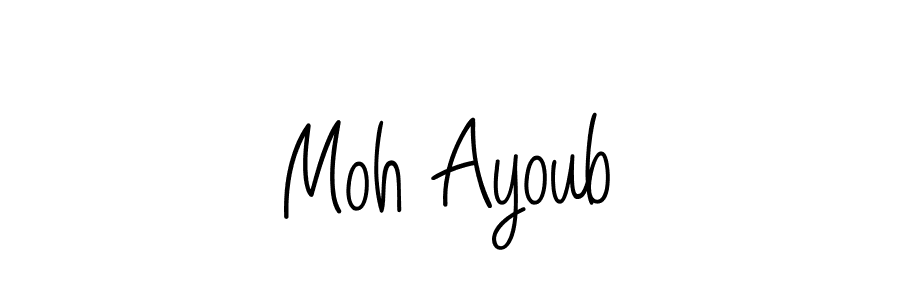 Make a short Moh Ayoub signature style. Manage your documents anywhere anytime using Angelique-Rose-font-FFP. Create and add eSignatures, submit forms, share and send files easily. Moh Ayoub signature style 5 images and pictures png