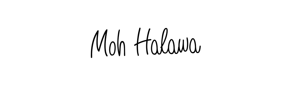 Use a signature maker to create a handwritten signature online. With this signature software, you can design (Angelique-Rose-font-FFP) your own signature for name Moh Halawa. Moh Halawa signature style 5 images and pictures png