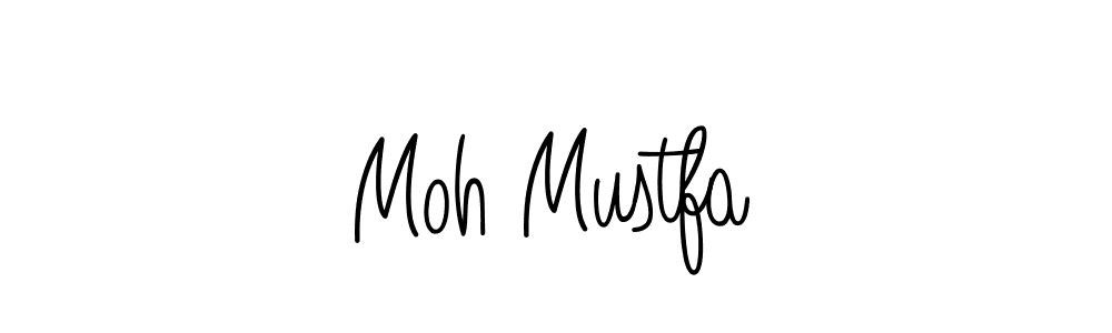 How to make Moh Mustfa name signature. Use Angelique-Rose-font-FFP style for creating short signs online. This is the latest handwritten sign. Moh Mustfa signature style 5 images and pictures png