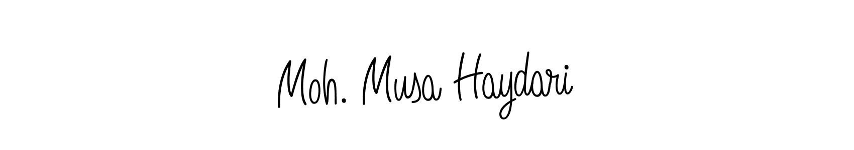 Also we have Moh. Musa Haydari name is the best signature style. Create professional handwritten signature collection using Angelique-Rose-font-FFP autograph style. Moh. Musa Haydari signature style 5 images and pictures png