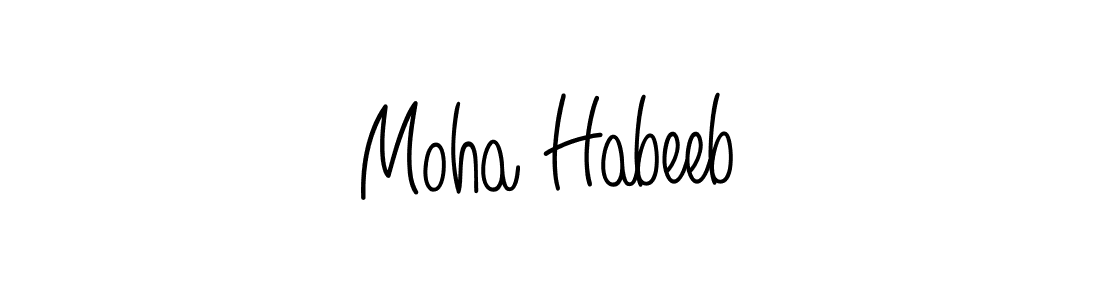 Once you've used our free online signature maker to create your best signature Angelique-Rose-font-FFP style, it's time to enjoy all of the benefits that Moha Habeeb name signing documents. Moha Habeeb signature style 5 images and pictures png