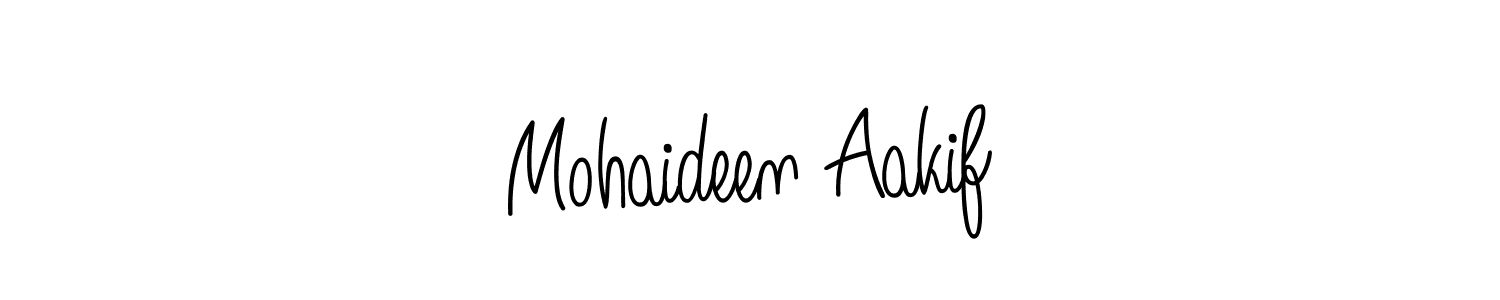 This is the best signature style for the Mohaideen Aakif name. Also you like these signature font (Angelique-Rose-font-FFP). Mix name signature. Mohaideen Aakif signature style 5 images and pictures png