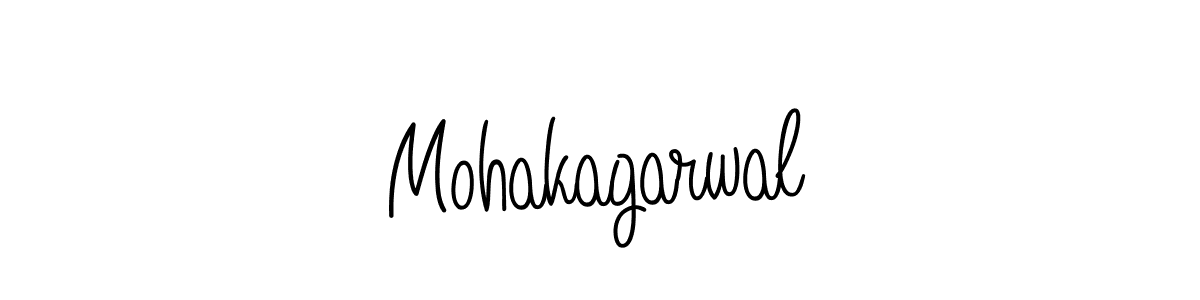 Make a beautiful signature design for name Mohakagarwal. With this signature (Angelique-Rose-font-FFP) style, you can create a handwritten signature for free. Mohakagarwal signature style 5 images and pictures png