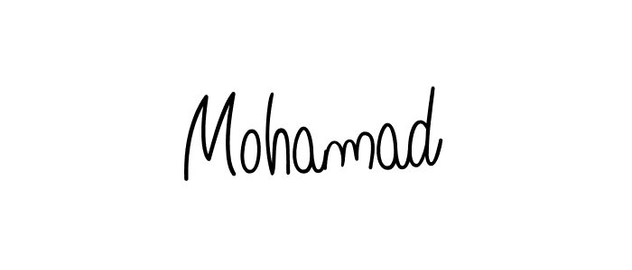 How to make Mohamad name signature. Use Angelique-Rose-font-FFP style for creating short signs online. This is the latest handwritten sign. Mohamad signature style 5 images and pictures png