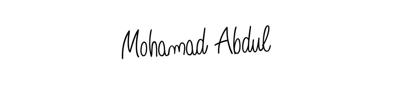 Make a short Mohamad Abdul signature style. Manage your documents anywhere anytime using Angelique-Rose-font-FFP. Create and add eSignatures, submit forms, share and send files easily. Mohamad Abdul signature style 5 images and pictures png