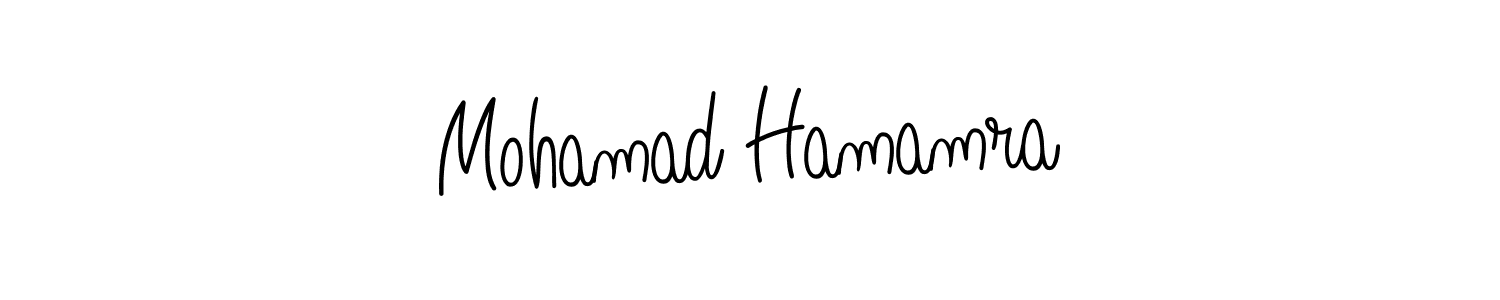 Create a beautiful signature design for name Mohamad Hamamra. With this signature (Angelique-Rose-font-FFP) fonts, you can make a handwritten signature for free. Mohamad Hamamra signature style 5 images and pictures png