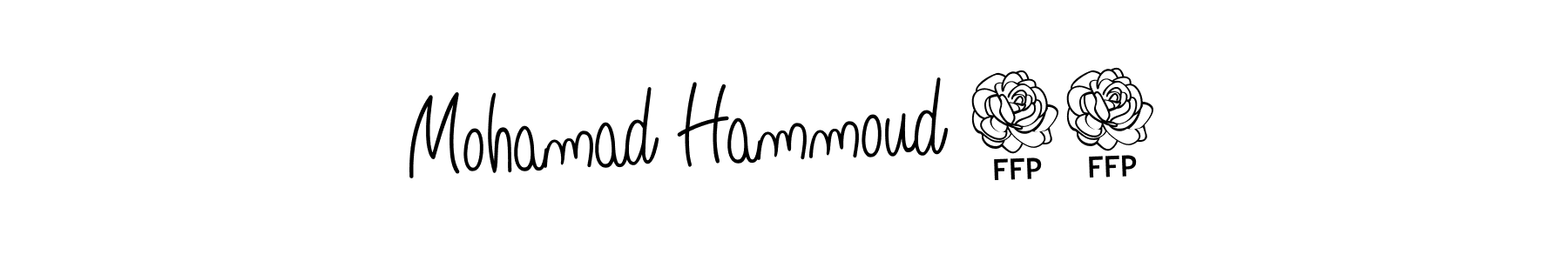 How to Draw Mohamad Hammoud 77 signature style? Angelique-Rose-font-FFP is a latest design signature styles for name Mohamad Hammoud 77. Mohamad Hammoud 77 signature style 5 images and pictures png