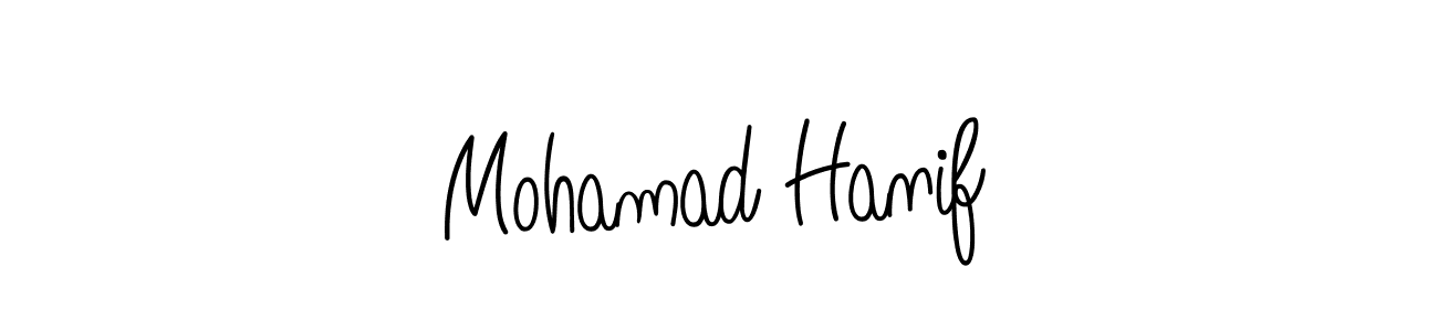 Best and Professional Signature Style for Mohamad Hanif. Angelique-Rose-font-FFP Best Signature Style Collection. Mohamad Hanif signature style 5 images and pictures png